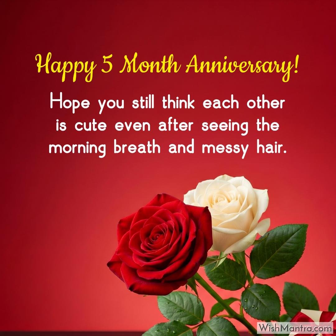 Hope you still think each other is cute even after seeing the morning breath and messy hair.