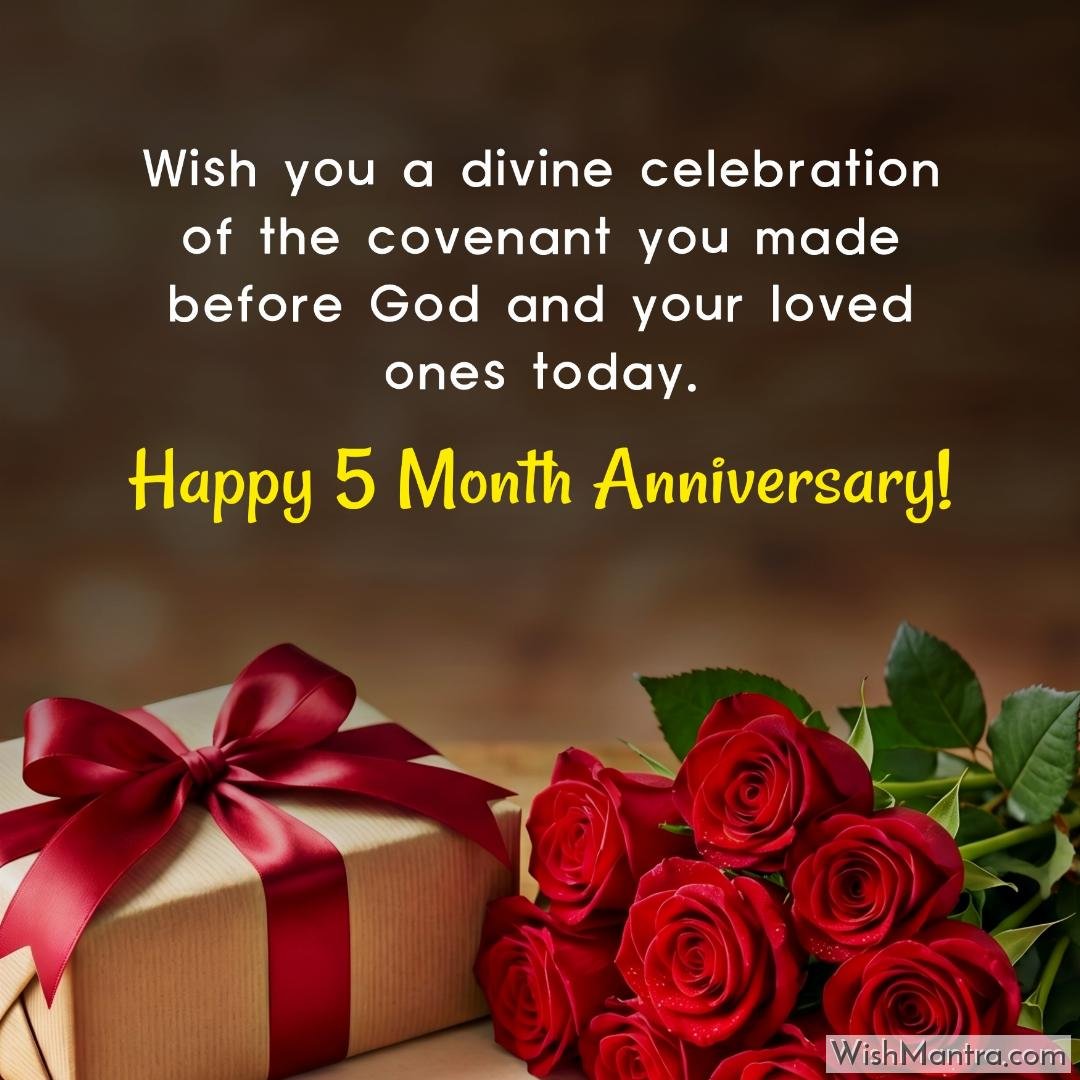 Wish you a divine celebration of the covenant you made before God and your loved ones today.